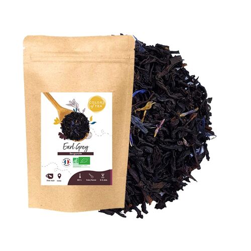 Earl Grey, Thé noir Bergamote et fleurs de bleuet - 1kg