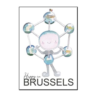 A6 HAPPY ATOMIUM BELGIUM CARD