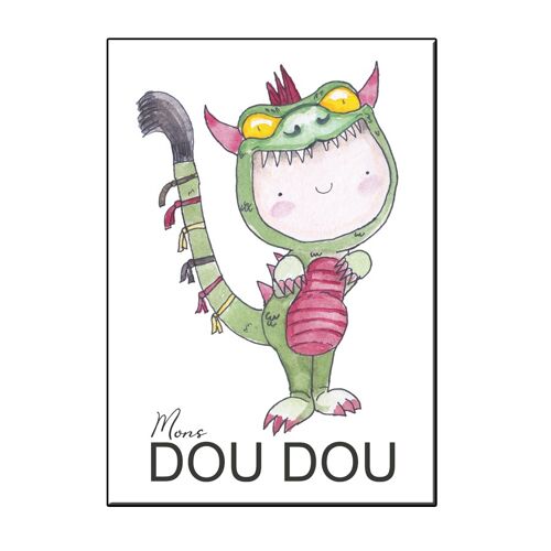 A6 happy dou dou mons card