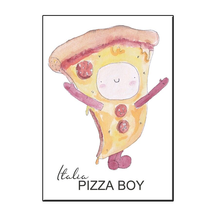 CARD ITALIA A6 HAPPY PIZZA BOY