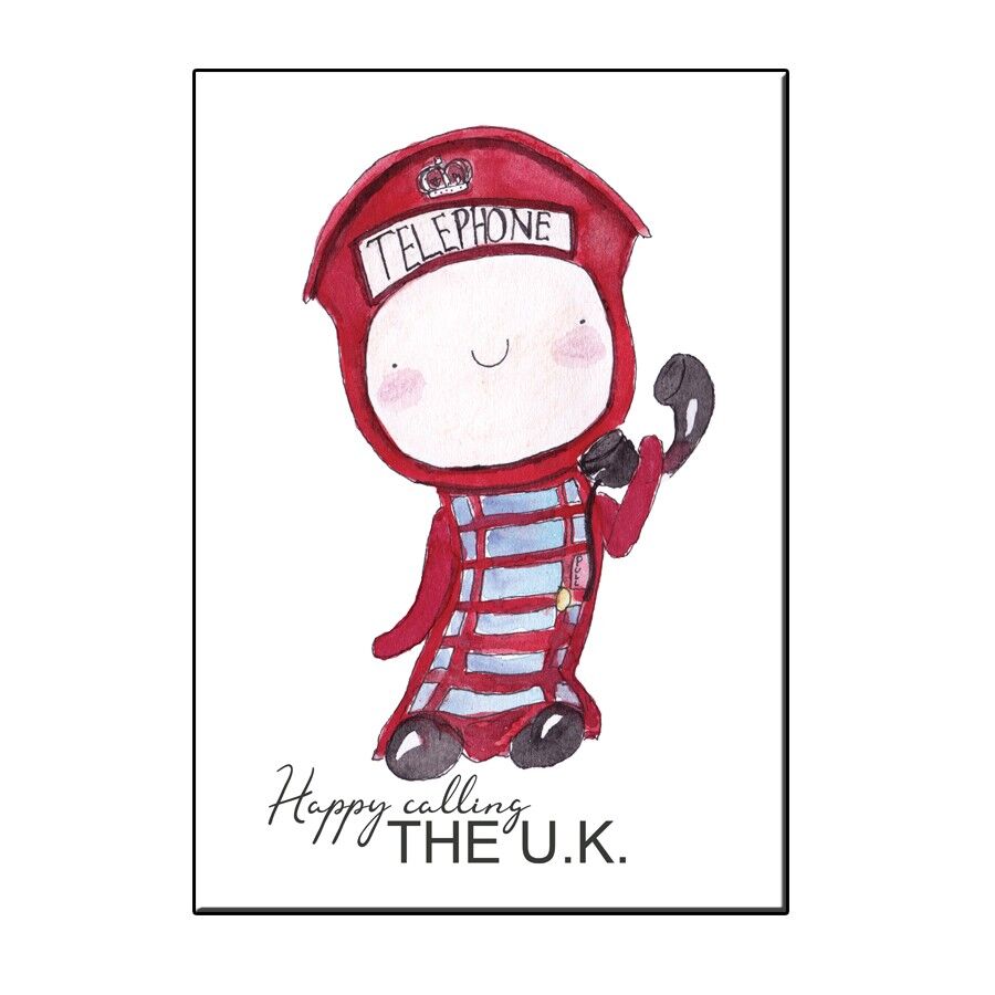 A6 HAPPY TELEPHONE UK CARD