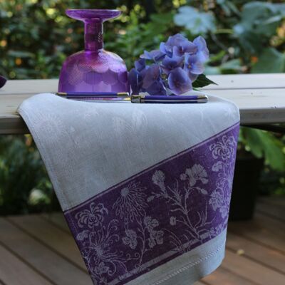 Towel – Butterfly – meadow violet – 50 x 70cm