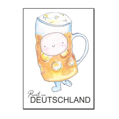 A6 happy beer germany card
