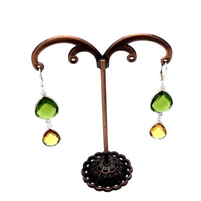 Gemstone earrings