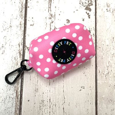 Porte-sac rose Dotty Poop