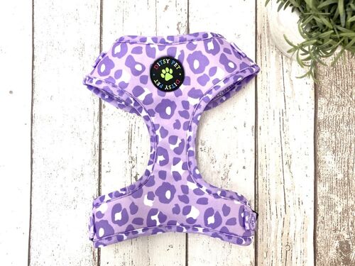 Lilac Leopard Soft Harness