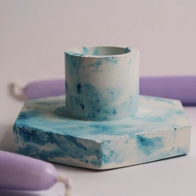 Blue Skies Candle Holder