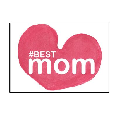 A6 best mom heart card