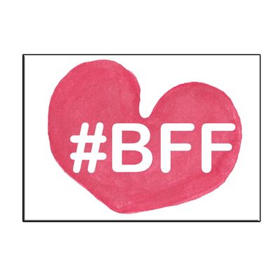 A6 bff heart card