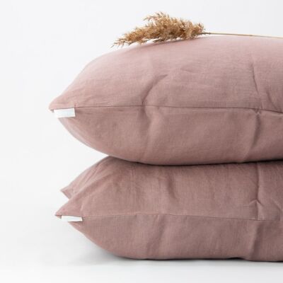 Linen pillowcase Heather, 100% European linen, 50x60cm