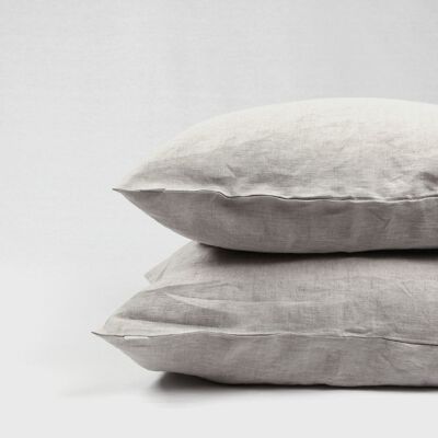 Linen pillowcase Sand, 100% European linen, 50x60cm