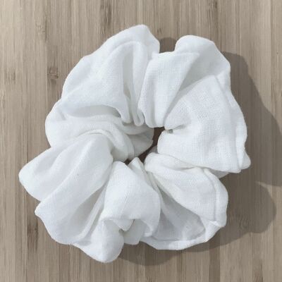 Linen scrunchie Off white