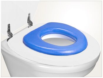Siège de toilette souple pour enfants, bleu 1