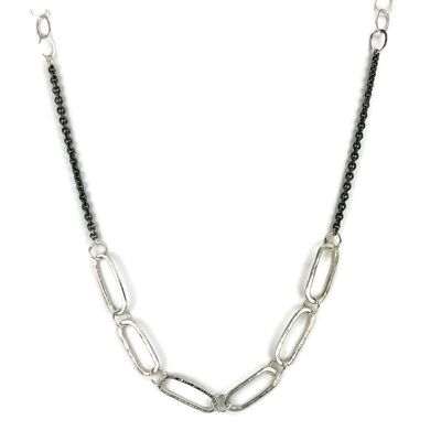 COLLIER CHAÎNE-GES ARGENT