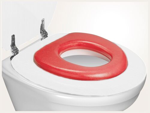 Soft toilet seat for children, red