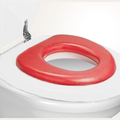 Siège de toilette souple pour enfants, rouge