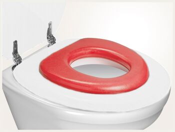 Siège de toilette souple pour enfants, rouge 1