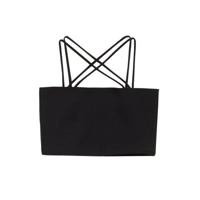 SARA - Top bandeau tirantes - FW2122  NEGRO