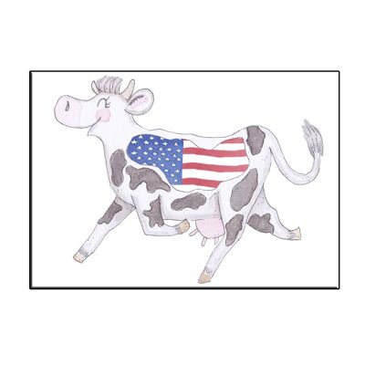 A6 crazy cow in usa card