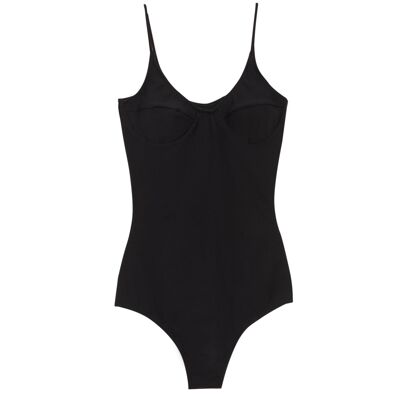 CLEMEN - Body/Bañador cazuelas - Basics  NEGRO