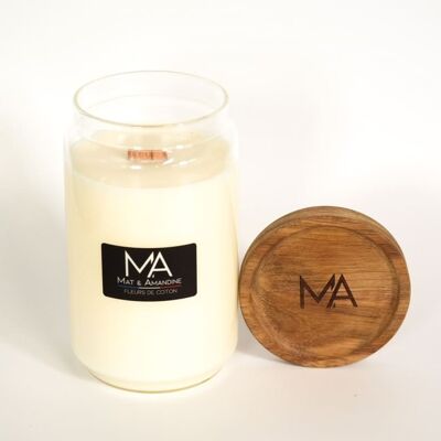 Cotton Flowers Scented Candle - Large Jar