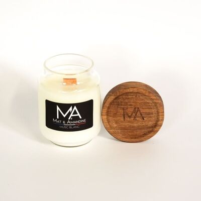 White Musk Scented Candle - Small Jar