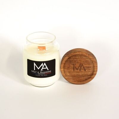White Musk Scented Candle - Small Jar