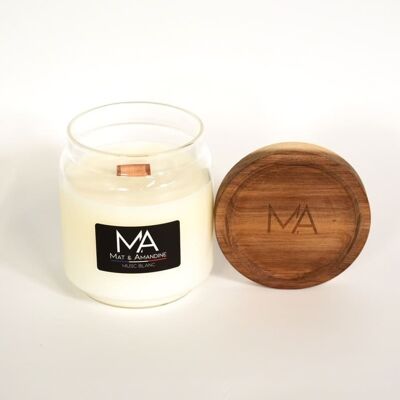 White Musk Scented Candle - Medium Jar
