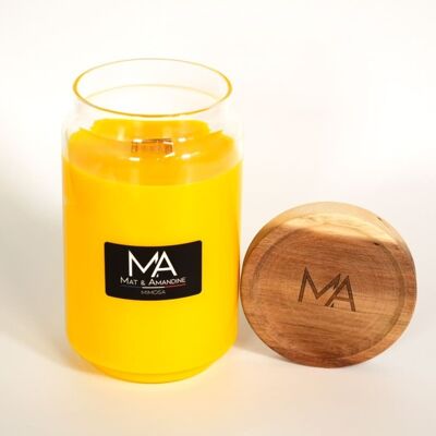 Mimosa scented candle - Large Jar