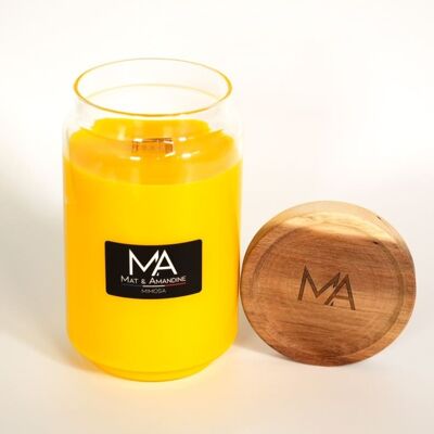 Mimosa scented candle - Large Jar