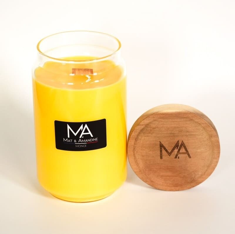 Monoi Duftkerze - Großes Glas