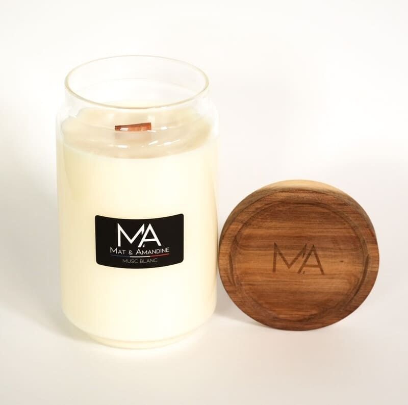 White Musk Scented Candle - Large Jar