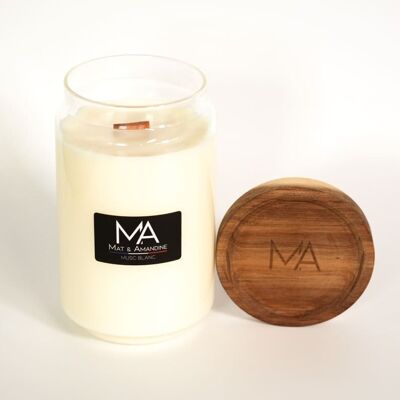 White Musk Scented Candle - Large Jar