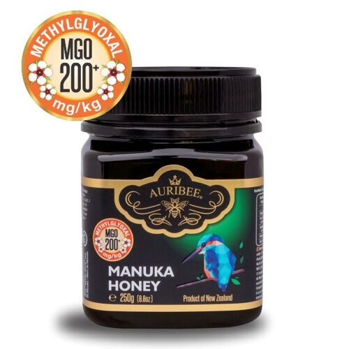 100% Pure, rauwe Manuka Honing MGO 200+ (250 gram)