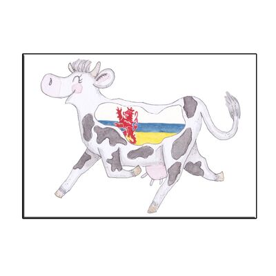 A6 crazy cow in limburg card