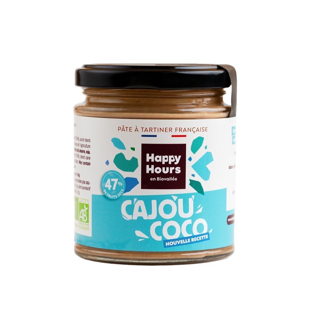 Pâte à tartiner  Cajou Coco Miel Bio-240g