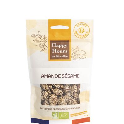 Organic Almond Sesame Honey Bag (box of 8 bags of 115g)