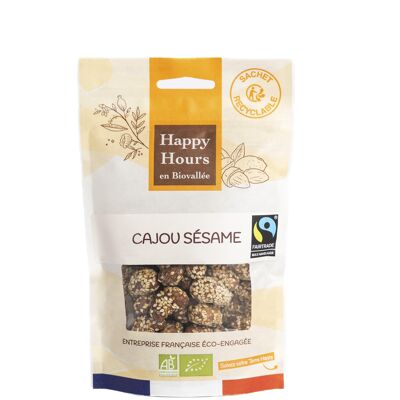 Cashew Sesame Honey Organic and fair trade Max Havelaar bag (box of 8 bags of 115g)