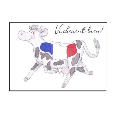 A6 VACHE EN FRANCE - CARTE VACHEMENT BIEN - JOYIN