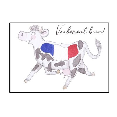 A6 cow in france - vachement bien card - joyin