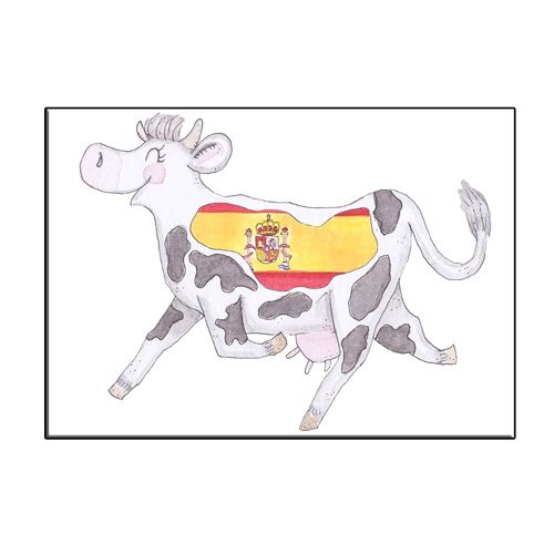 A6 cow in spain card - joyin