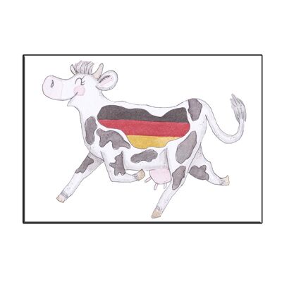 TARJETA A6 CRAZY COW ALEMANIA