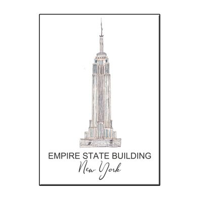 A6 CITY ICON EMPIRE STATE BUILDING NY CARD