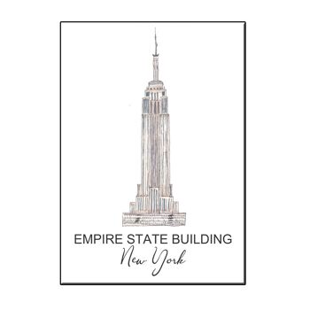 A6 CITY ICON EMPIRE STATE BUILDING NY CARD 1