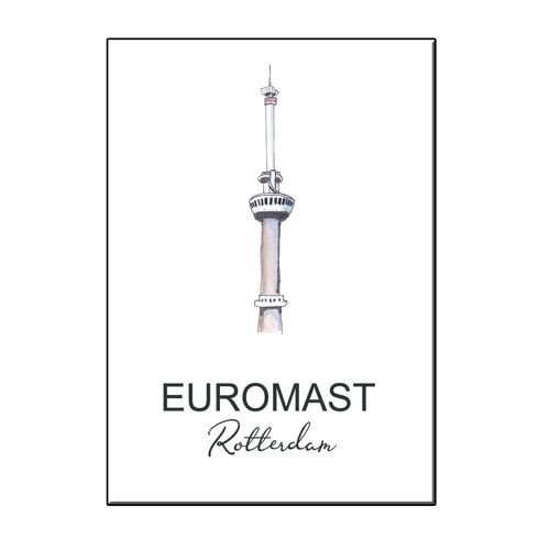 A6 city icon euromast rotterdam card