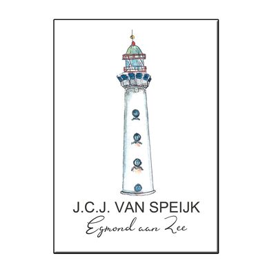 CARTE A6 PHARE EGMOND AAN ZEE - JOYIN