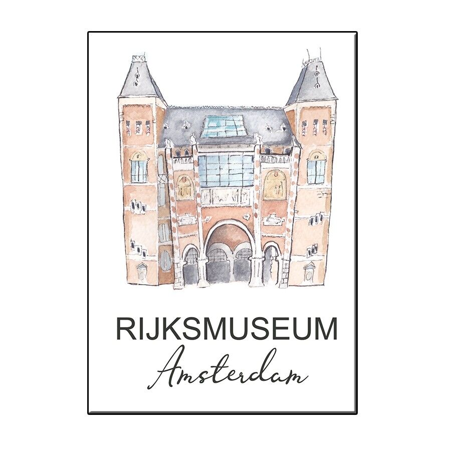 TARJETA A6 CITY ICON AMSTERDAM RIJKSMUSEUM