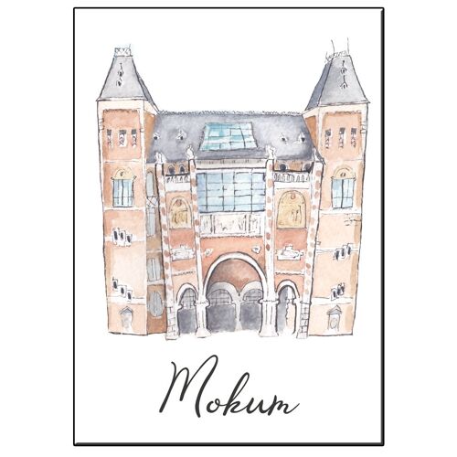 A6 city icon rijksmuseum mokum card