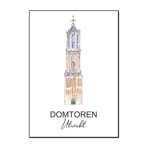 A6 city icon domtoren utrecht card