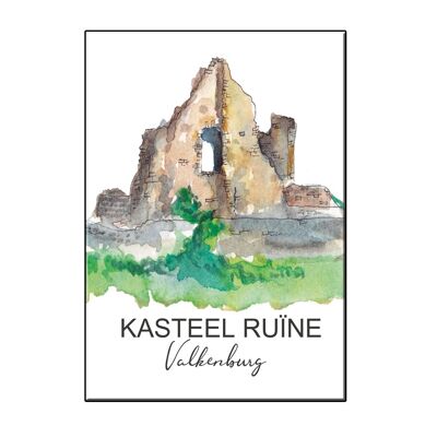 A6 city icon ruine valkenburg card